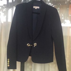 Michael Kors Crepe Jacket - Navy - Size 10